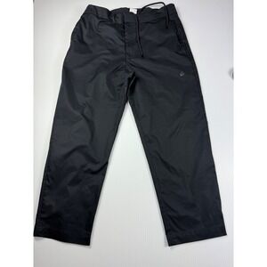 Nike Woven Pants‎ Drawstring Waist Lightweight Black Trousers Size 34